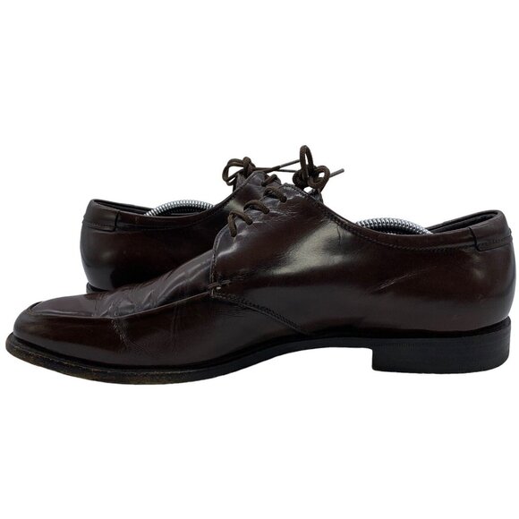 Prada Vintage Lace Up Derby Dress Shoes Men’s Sz UK 8.5 - US 9.5 Brown Leather. - Picture 5 of 13